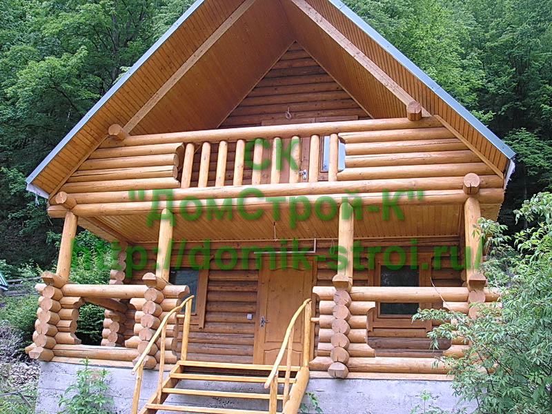Ограждение балкона деревянного дома
